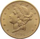USA 20 Dollar 1906 S – Liberty Head Double Eagle – San Francisco